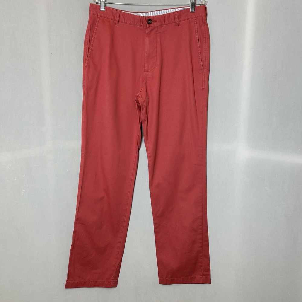 Southern‎ Tide Pants Mens 33x32 Coral Pink Khaki Straight Leg